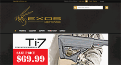 Desktop Screenshot of exosdefense.com